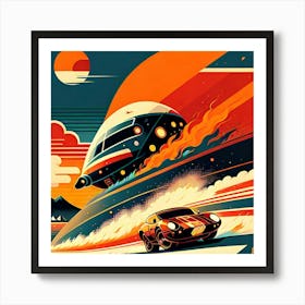 Space Race Art Print