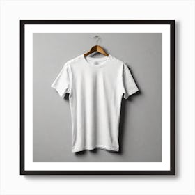 White T - Shirt 10 Art Print