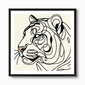 Tiger Picasso style 2 Art Print