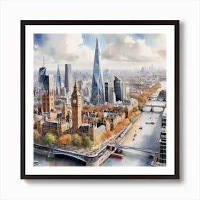 London Skyline 1 Art Print