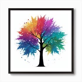 Rainbow Tree Art Print