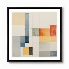 Abstract Squares 3 Art Print