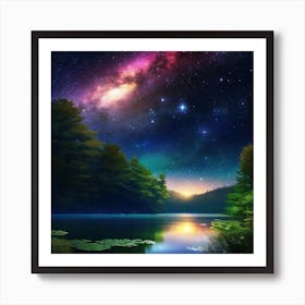 Starry Night Sky 9 Art Print