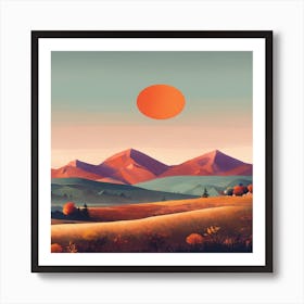 Autumn Landscape Art Print