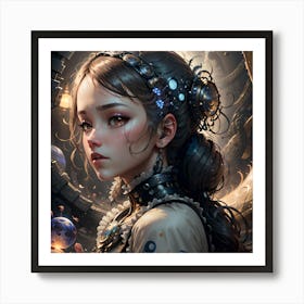 Steampunk Girl 1 Art Print