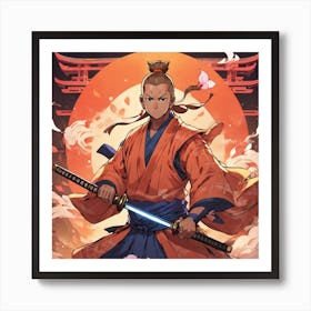 Yogi Adityanath as a Samurai Art Print