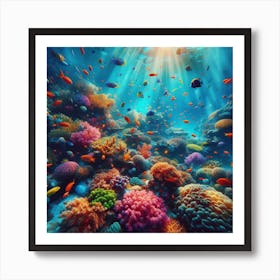 Coral Reef Art Print