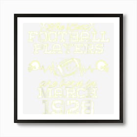 96 Year Old Birthday In March 1928 Best Football Players Art Print