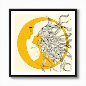 Sun And Moon Art Print