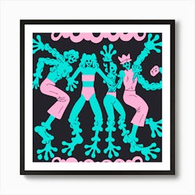 Sexy Dancers Art Print