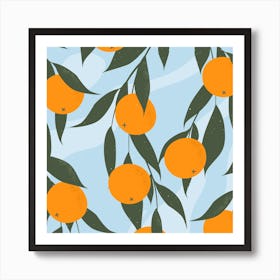 Orange Skies Square Art Print