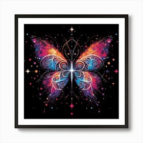 Galaxy Butterfly Art 2 Art Print