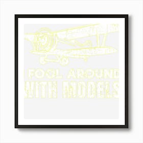 Funny Rc Model Airplane Prop Plane Pilot Gift Art Print