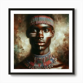 African Portrait Poster