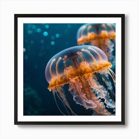 Jellyfishes Art Print