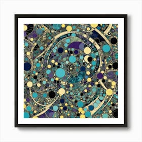 Abstract in stone and gem Art Print