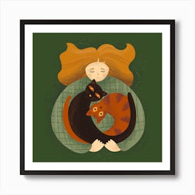 Circle of Cuddles Art Print