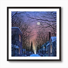 Winter Street Art Print