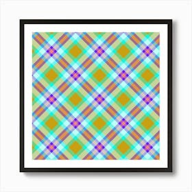 Plaid Pattern 23 Art Print