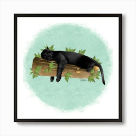 Black panther /Panthère noire Art Print