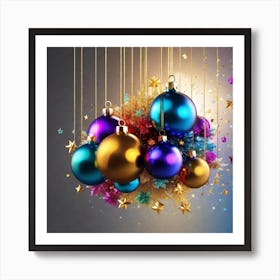 Christmas Ornaments 117 Art Print