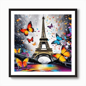 Butterflies In Paris 34 Art Print