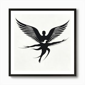 Eagle With Wings Art Print