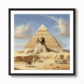 Egyptian Pyramids Art Print