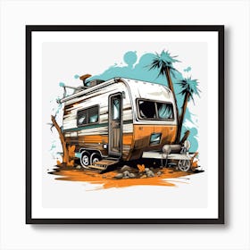 Rv Camper 6 Art Print