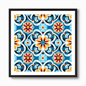Mexican Seamless Tile Pattern Art Print