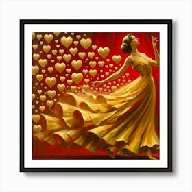 Dance Of Hearts Art Print