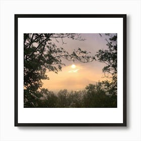 Sunrise Over The Mountains Art Print