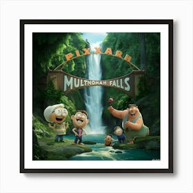 Multi-Colored Falls Art Print