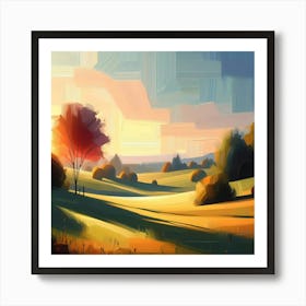 Landscape Painting 115 Art Print