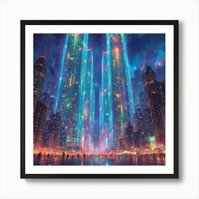 Futuristic City 3 Art Print