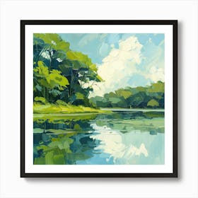 'River Reflection' 1 Art Print