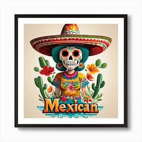 Mexican Girl 63 Art Print