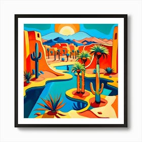 Desert Landscape Art Print