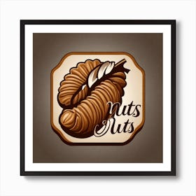 Nuts Nuts Logo Art Print