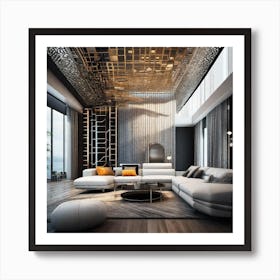 Modern Living Room 3 Art Print