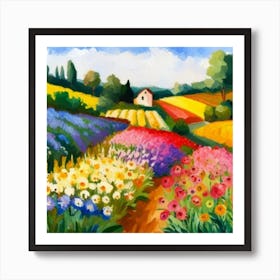 Field Of Flowers 3 Art Print