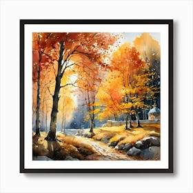 Autumn In The Woods 5 Art Print