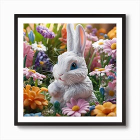 Cute Bunny 1 Art Print