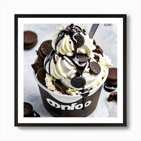 Oreo Ice Cream 1 Art Print