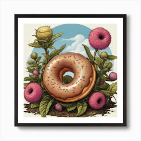 Donut Plant Art Print 1 Art Print