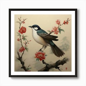 Chinese Bird Art Print