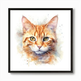 Cheetoh Cat Portrait Art Print