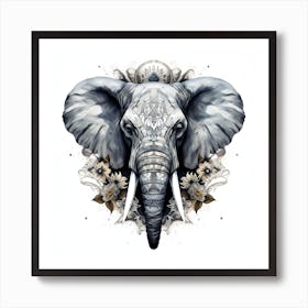 Elephant Series Artjuice By Csaba Fikker 022 1 Art Print