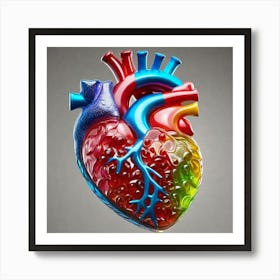 Gummy Bear Heart Art Print