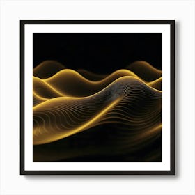 Abstract Wave Pattern 12 Art Print